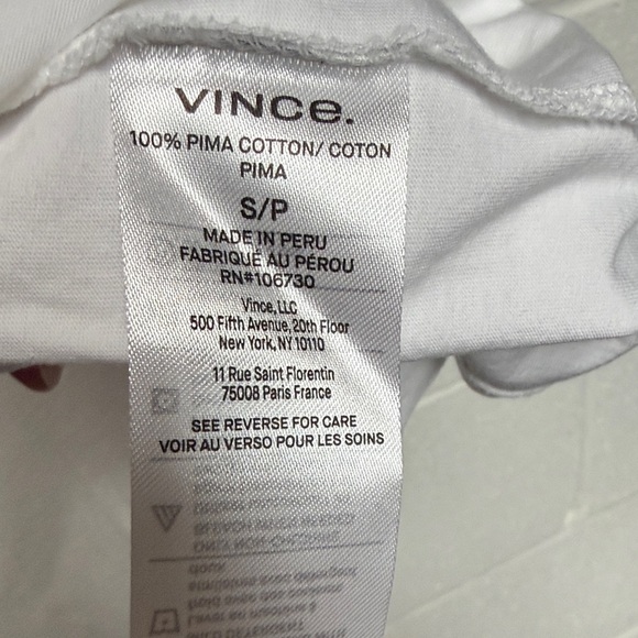Vince Classic White Short Sleeve Tee - Picture 3 of 7